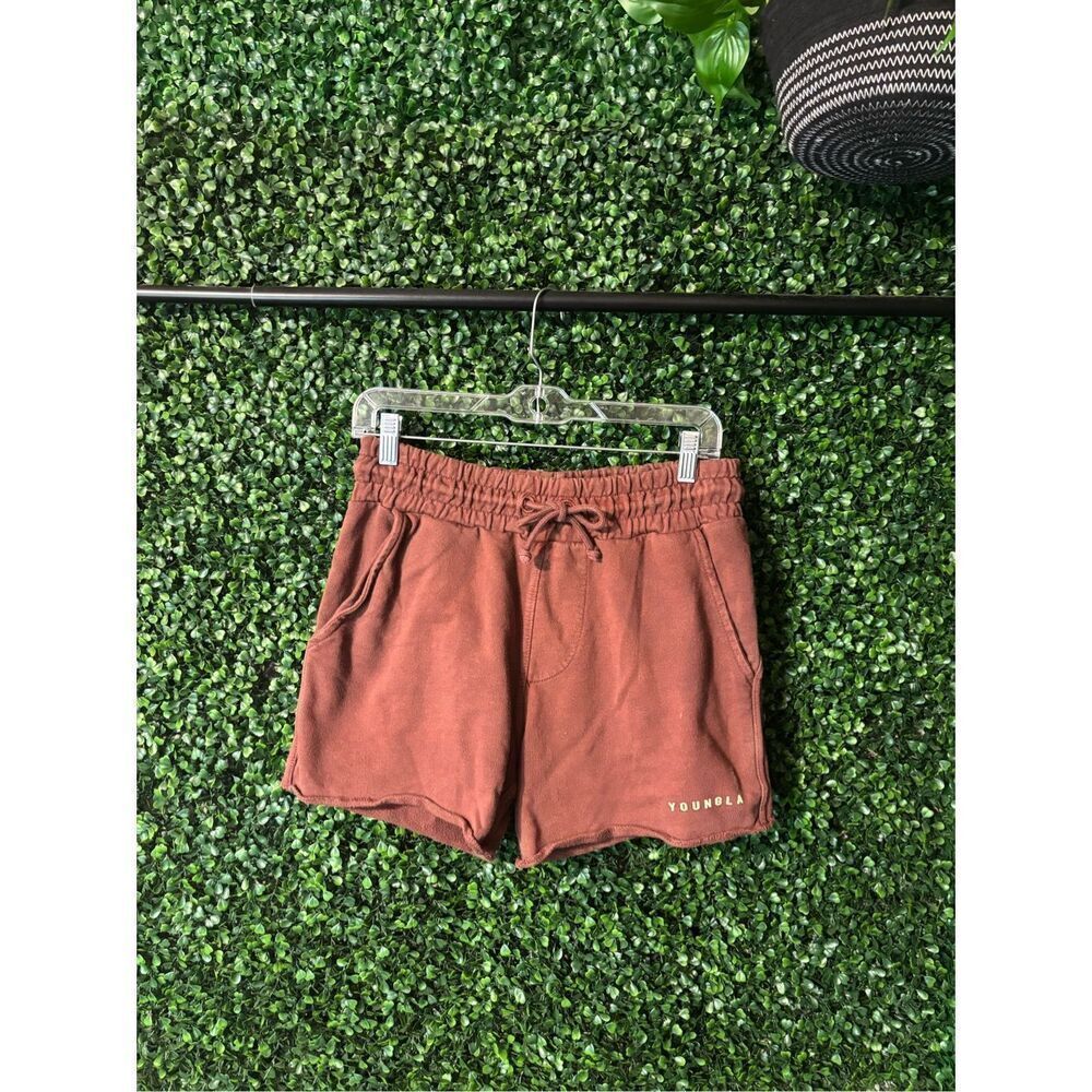 YoungLA Chocolate Brown Effortless Shorts Sz Medium